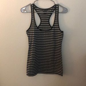 Silver and Black Striped Tanktop